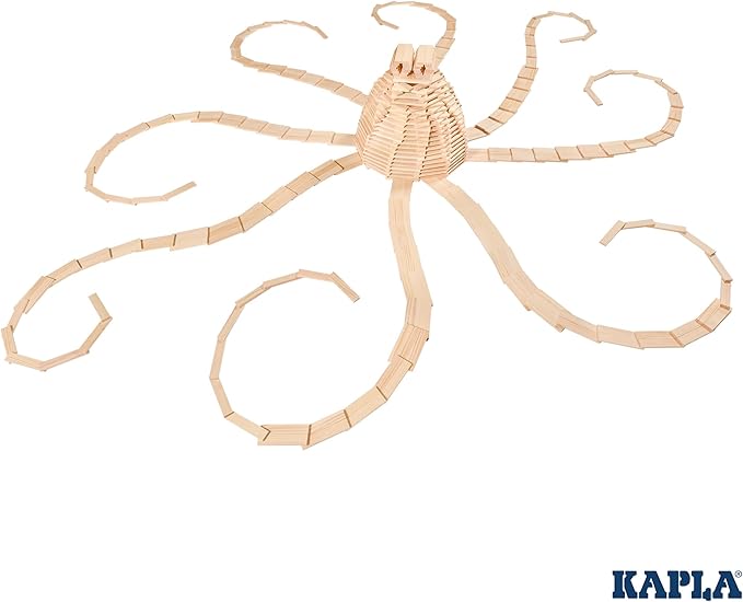 KAPLA Wooden Construction Set - 1000 Building Planks in a Chest - for Ages 3+