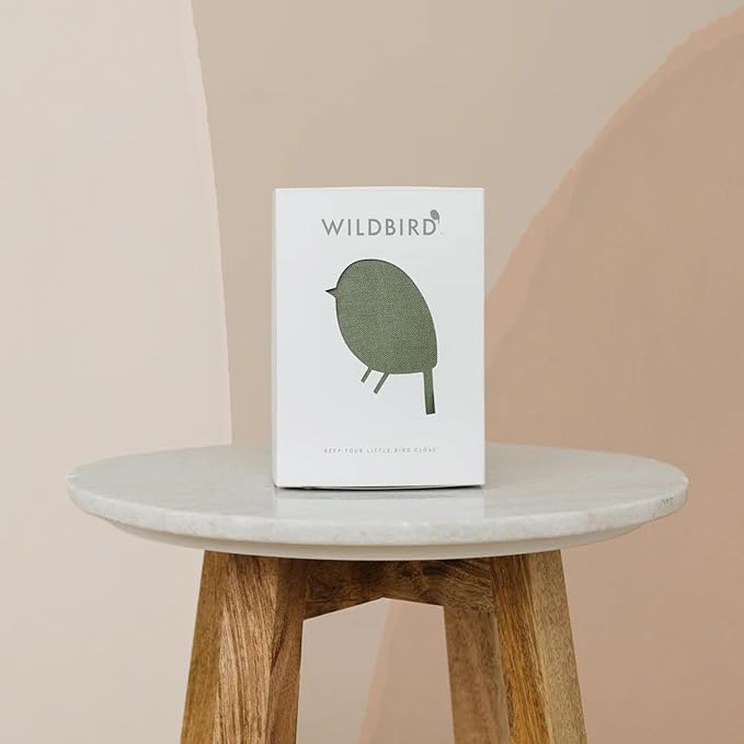 WildBird - Ring Sling Baby Carrier - Newborn to Up to 35 lbs - for Moms, Dads & Caregivers - 100% Natural European Linen Fibers - Versatile & Adjustable - 74” Size - Acadian Fabric & Bronze Ring