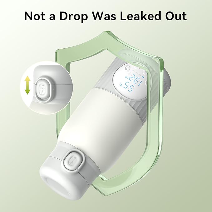 Portable Bottle Warmer for Travel,Fast Heating & Precise Temp Control for Baby Breast Milk & Water,Bottle Warmer for Outdoors/Home/Car..,13.5 Ounces Large Capacity to Meet Your All-Day Needs(Gray)