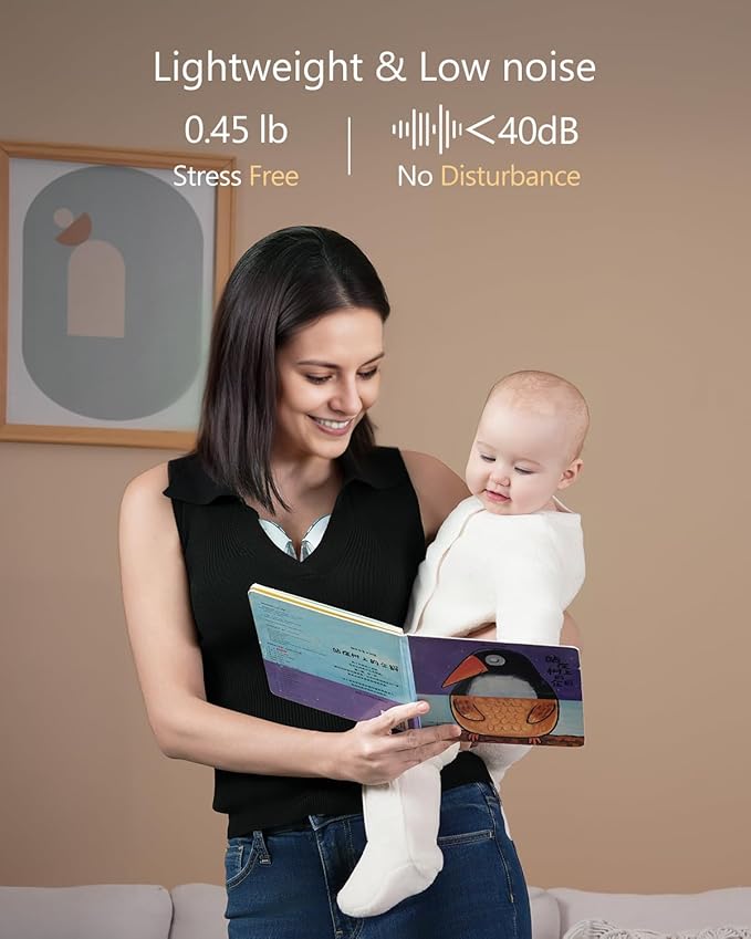 Wearable Breastfeeding Pump, Breast Pump Hands Free with 3 Modes & 12 Levels, Portable Electric Breast Pump Quiet & Lightweight for Travel, 18/21/24mm, 2 Pack, Blue