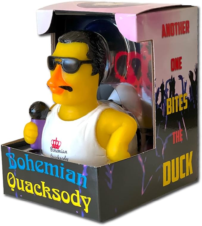 CelebriDucks - Bohemian Quacksody - Floating Rubber Ducks - Collectible Bath Toys Gift for Kids & Adults of All Ages