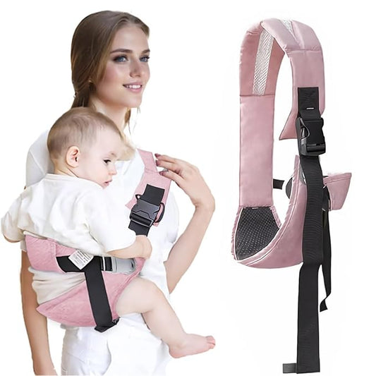 Easy to Wear Baby Sling Carrier - Compact Toddler Carrier with Adjustable Strap, Soft Padding, Non-Slip Hip Seat for Infants and Toddlers (7-44 LBS, 6-48 Months)