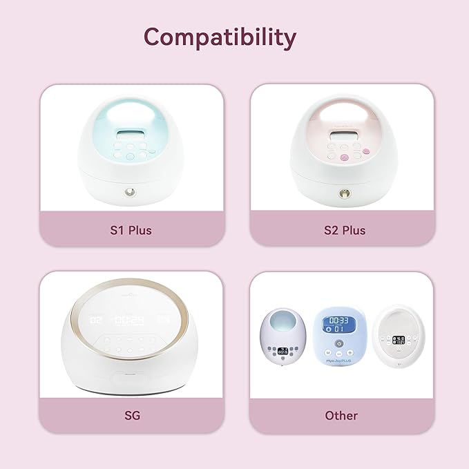 21 mm Flange Compatible with Spectra S2 S1 9 Plus Ameda MYA Motif Luna Cimilre Breast Shield, Duckbill Valves Replacement, Replace Wide Mouth Flange
