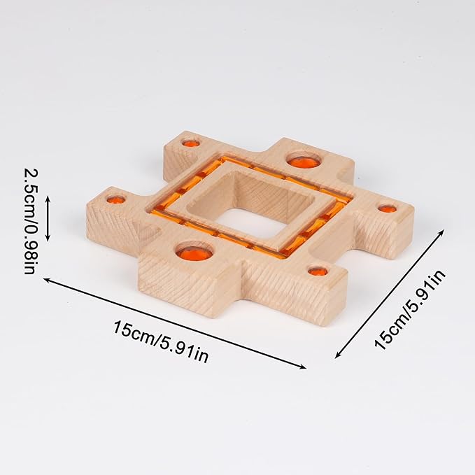 3PCS Wooden Purple Gem Acrylic Stacked Blocks, Colorful Trapezoidal Building Toys for Kids (3PCS Purple Set)