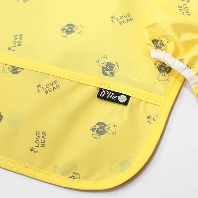 Long Sleeve Waterproof Bib for Toddlers – Feeding Smock for Baby Mealtime, Self-Feeding, Painting & Messy Play, BPA-Free