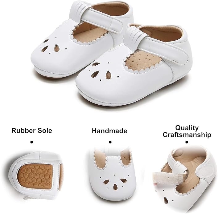 Soft Sole Baby Shoes - Infant Baby Walking Shoes Moccasins Rubber Sole Crib Shoes