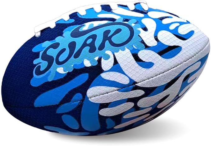 SOAK 9-Inch Water Football – Waterproof Foam Ball for Pool, Beach & Lake Games, Kids Ages 8-12 Adults, Outdoor Family Toy