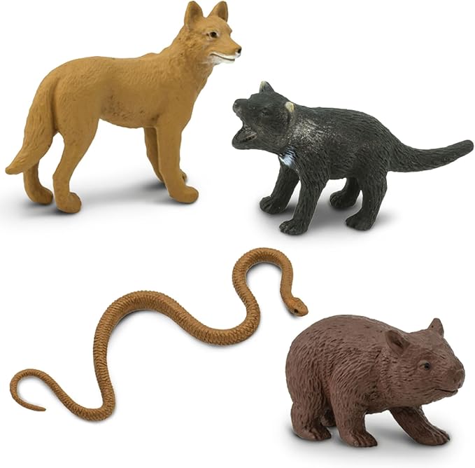 Safari Ltd. Land Down Under TOOB - 11 Figurines of Australian Animals - Educational Toy Figures For Boys, Girls, and Kids Ages 3+