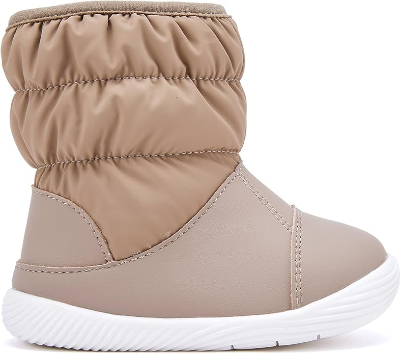 BMCiTYBM Baby Boy Girl Snow Boots Waterproof Winter Warm Booties Nonslip Lightweight Outdoor Shoes for First Walkers 6 9 12 18 24 Months(Infant/Toddler)