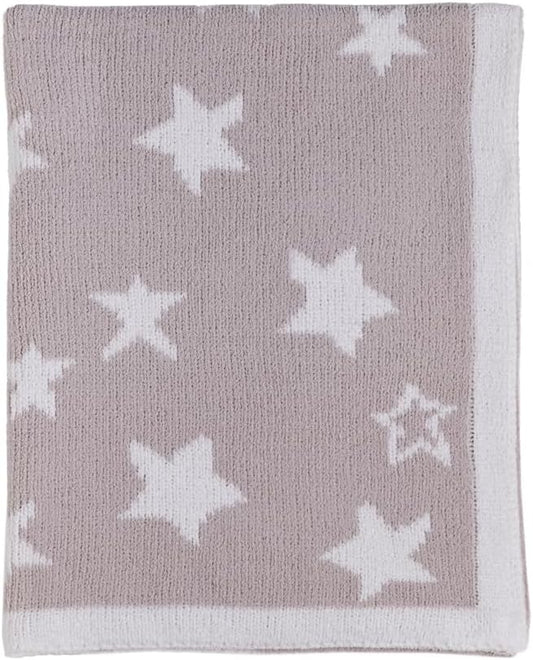 Living Textiles Chenille Knitted Blanket - Grey Galaxy