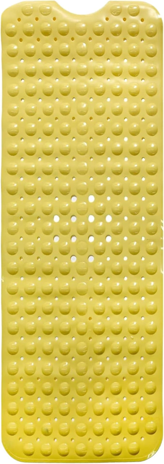 ENKOSI Bath Mat - Large Non Slip Bathtub & Shower Mat - Extra Long 40 x 16 Inch Bathroom Mats for Tub Nonslip Anti Slip Bathmats (Yellow), 1 Pack