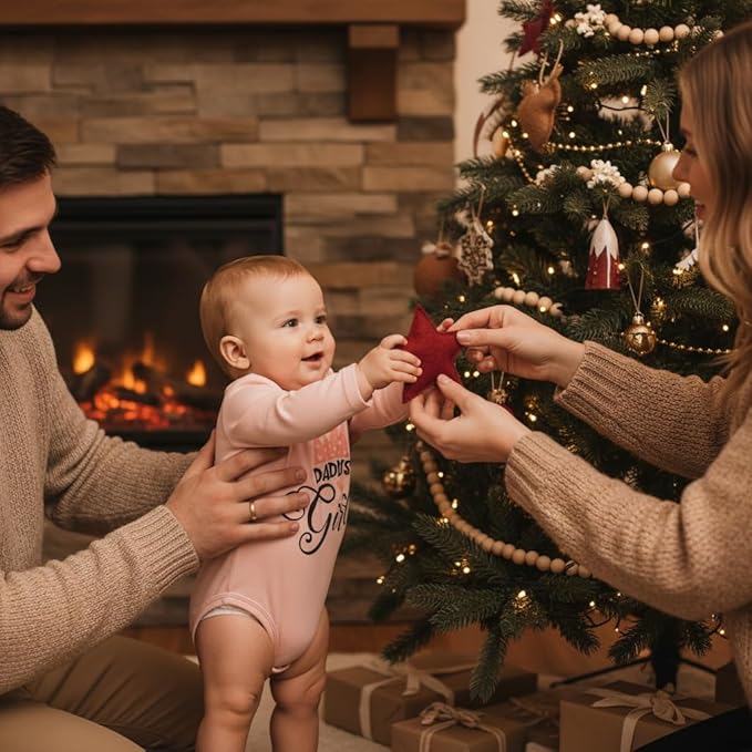 PATPAT Baby Bodysuits - Soft Viscose Made from Bamboo - Long Sleeve Funny for Boys and Girls -Newborn Infant Toddler Clothes