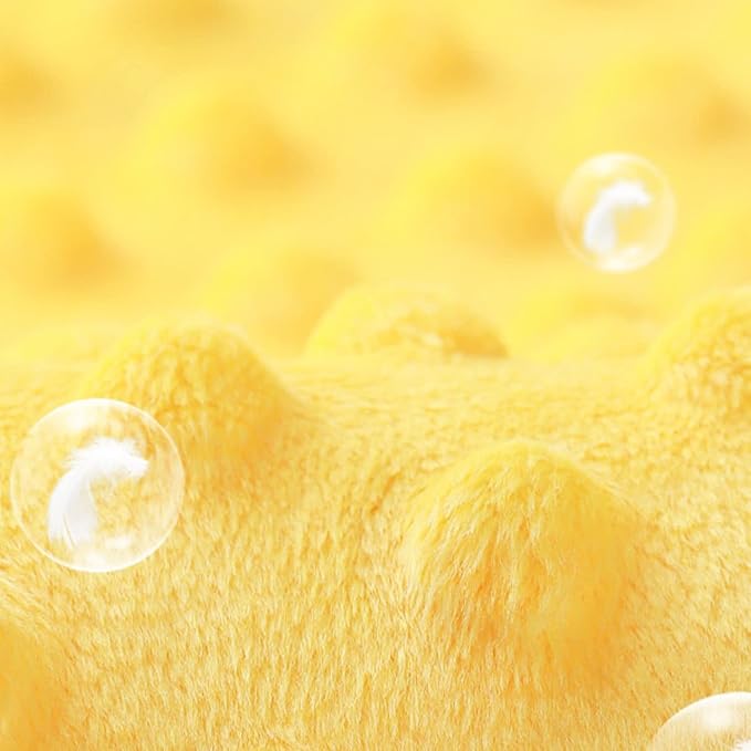 BORITAR Baby Security Blanket Soft Baby Lovey Unisex Lovey Shower Gifts for Newborn Boys and Girls Snuggle Toy Bee Stuffed Animal Yellow 14 Inch