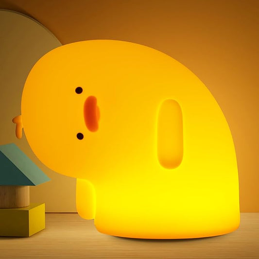Duck Night Light, Duck Gifts for Girl, Duck Lamp Gifts Bedside Lamp for Nursery, ABS+SIL, Touch Control, Portable and Rechargeable Dimmable, Birthday Gifts for Boys Girls