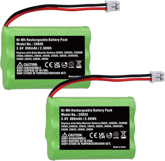 3.6V 800mAh 29030 Ni-MH Battery for Summer Infant Baby Monitor 29000,29000A.29000B 29003,29003A,29030,29040,29500 28650,285650A 29600,29630,29890,36004