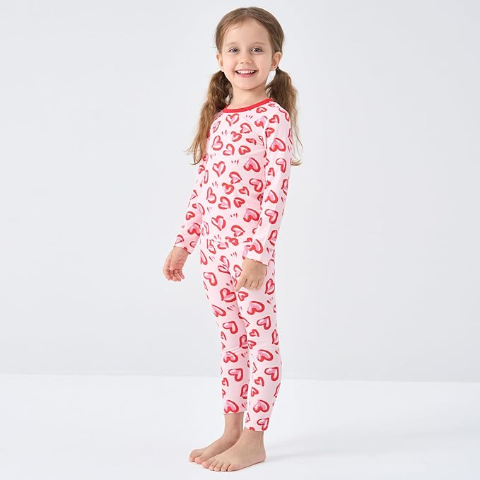 pureborn Baby Toddler Kids Viscose from Bamboo Pajamas Set Pjs 2pcs 18M-8Y