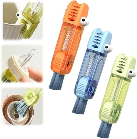 3 in 1 Cup Lid Cleaning Brush Set - Multifunctional Bottle & Cup Cleaner for Tight Spaces (3PCS)