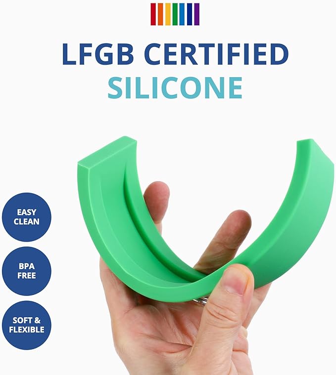 BLUE GINKGO Silicone Rainbow Stacker - Montessori Nesting Puzzle | Kids and Toddler | Stacking Sensory Toys - 10 Layers (Vibrant)