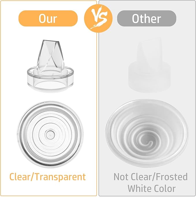 6 Pack Silicone Duckbill Valve & 4 Pack Silicone Diaphragm Compatible with Momcozy S12Pro/S9Pro/S12/S9 Wearable Breastpump, momcozy Breast Pump Replacement Parts Breastfeeding Essential Accessories