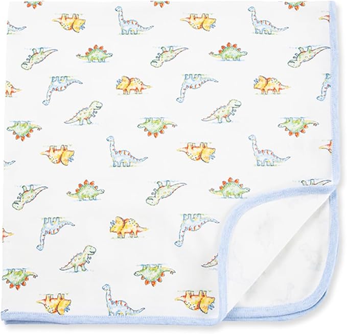 Little Me Blankets for Baby Boys' Dinomite Dinosaurs Swaddling Receiving Blanket, 30 x 27 Inches