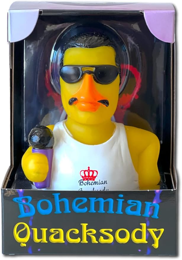 CelebriDucks - Bohemian Quacksody - Floating Rubber Ducks - Collectible Bath Toys Gift for Kids & Adults of All Ages