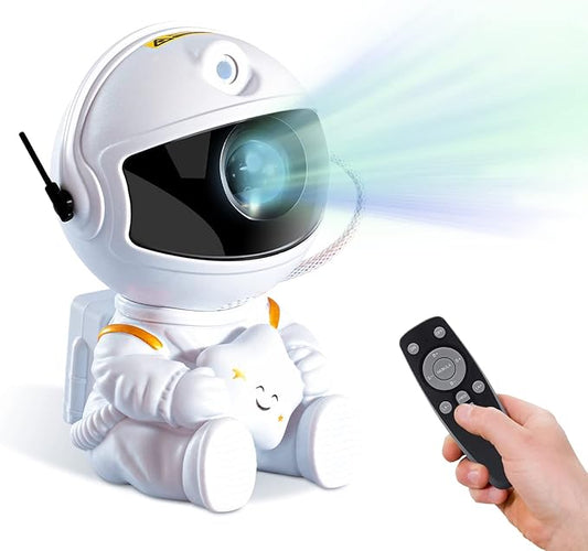Galaxy Light Projector for Kids and Adults - Astronaut Night Light for Bedrooms and Playrooms - Star Ceiling Decoration