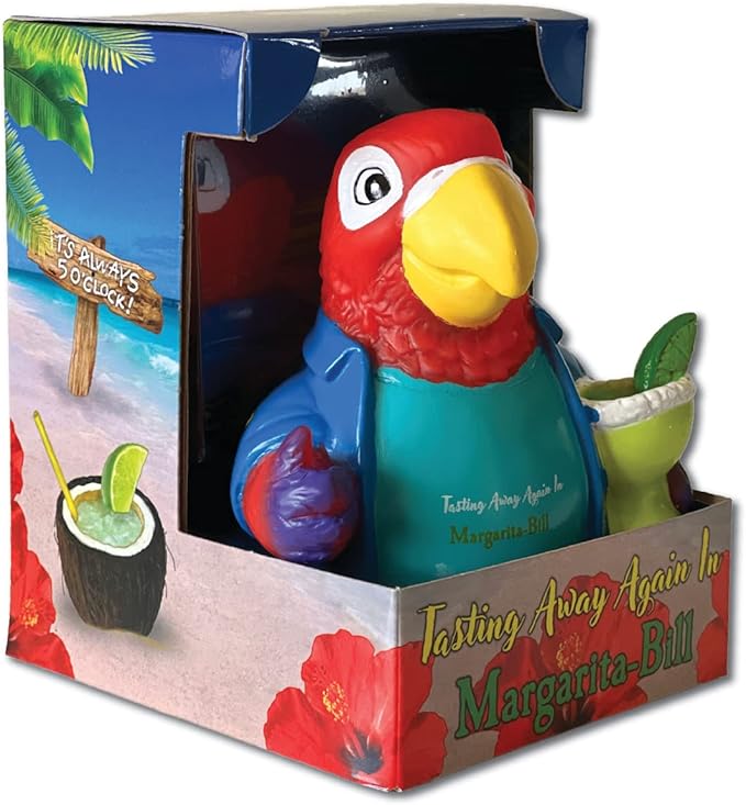 CelebriDucks - Tasting Away Again in Margarita-Bill - Floating Rubber Ducks - Collectible Bath Toy Gift for Kids & Adults of All Ages