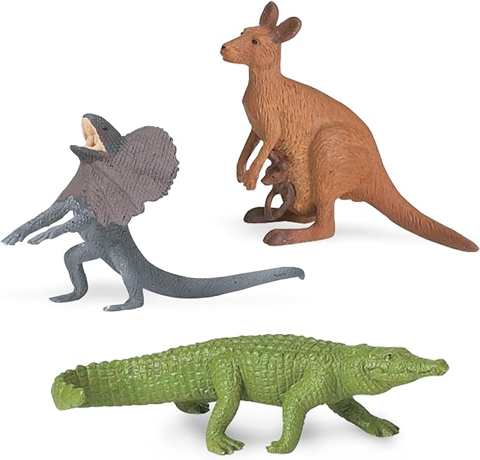 Safari Ltd. Land Down Under TOOB - 11 Figurines of Australian Animals - Educational Toy Figures For Boys, Girls, and Kids Ages 3+