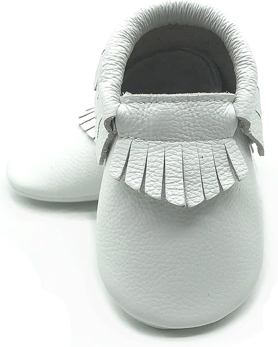 OWLOWLA Baby Moccasins Soft Sole Leather Baby Shoes Infant Toddler Pre-Walker Shoes Baby Boy Girl