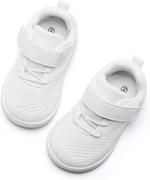 MORENDL Toddler Sneakers Baby Boys & Girls Barefoot Shoes Lightweight Breathable Walking Running Tennis Athletic Sport Shoes