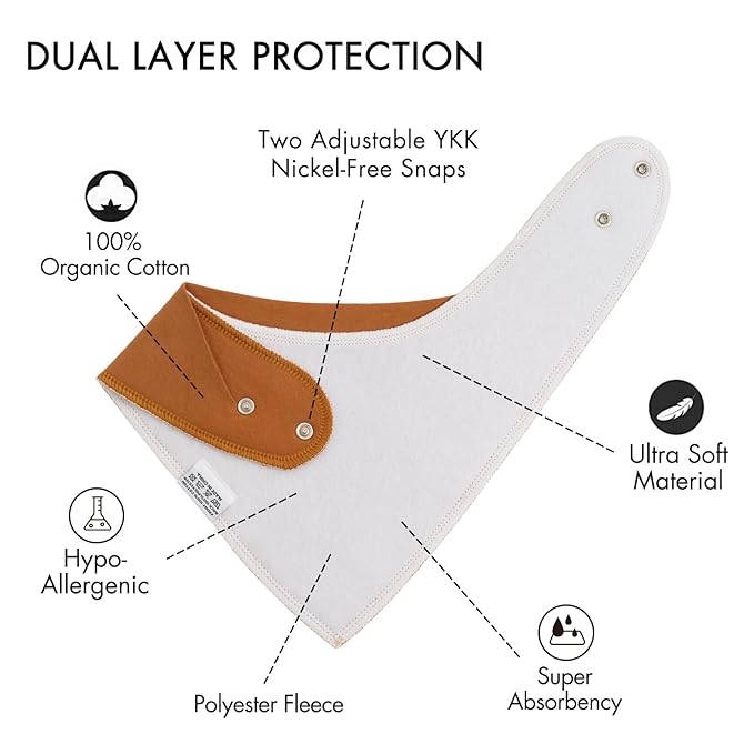 Baby Bandana Drool Bibs for Boys Girls,Super Absorbent Triangle Baby Bibs for Drooling and Teething,100% Cotton Soft for Infant,Newborn 12Pack