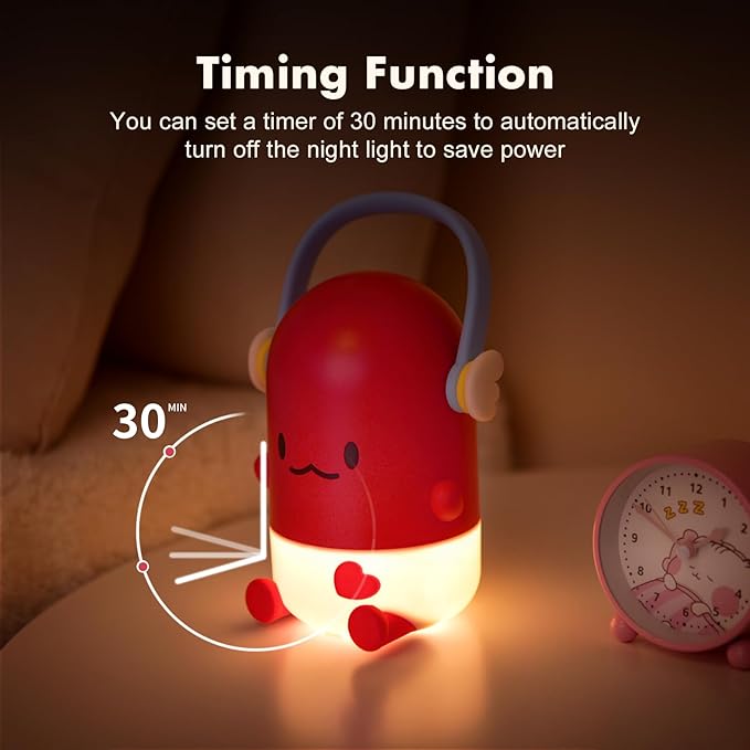 Night Light for Kids,Rechargeable LED Night Lamp for Children‘s Bedroom Bedside Nightlight Gifts for Kids Girls Boys Birthday Christmas
