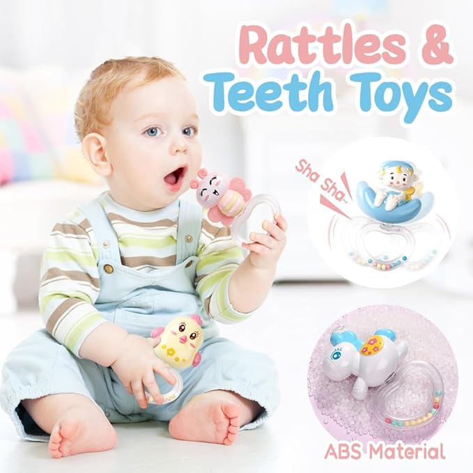 Baby Musical Crib Mobile with Timing Function Projector and Lights,Hanging Rotating Rattles and Remote Control Music Box with 150 Melodies,Crib Toy for Newborn 0-24 Months