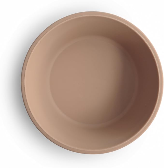 mushie Silicone Suction Bowl | BPA-Free Non-Slip Design (Natural)