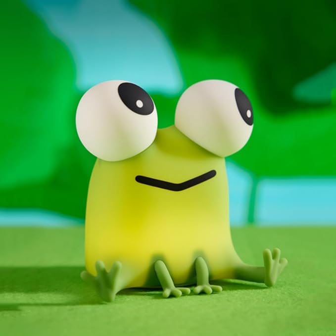 Frog Night Light for Kids, Rechargeable Bedside Touch Lamp, Dimmable, with Timer, Soft Silicone Nursery Night Light, Breastfeeding, Toddler, Baby, Kids Decoration