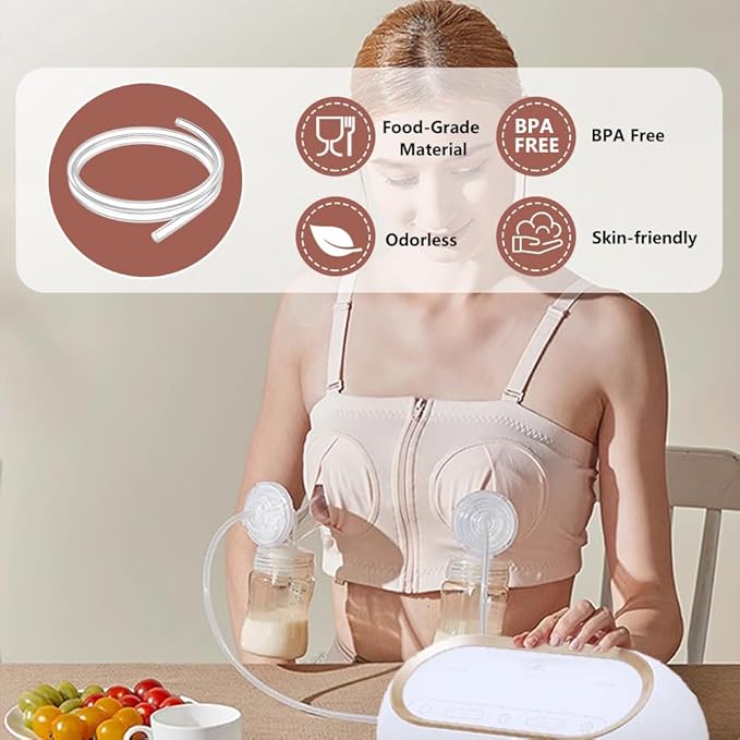 2Pcs Replacement Tubings Compatible with Spectra S2 Spectra S1 Spectra 9 Plus, Soft Silicone Tubing Replace for Spectra Tubing Ameda Tubing Avent Tubing, for Spectra Pump Parts