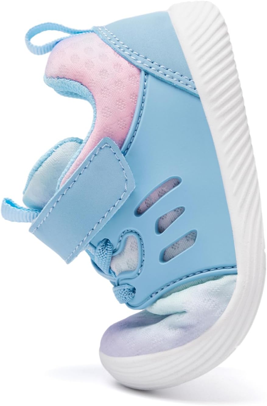 MORENDL Toddler Sneakers Baby Boys & Girls Barefoot Shoes Lightweight Breathable Walking Running Tennis Athletic Sport Shoes