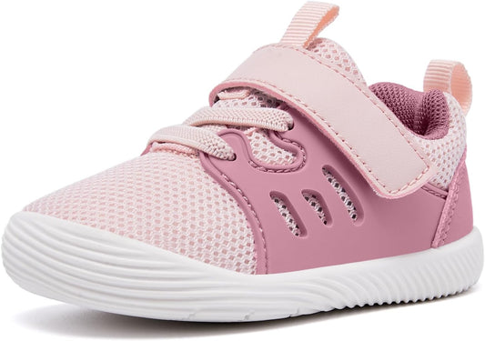 MORENDL Toddler Sneakers Baby Boys & Girls Barefoot Shoes Lightweight Breathable Walking Running Tennis Athletic Sport Shoes