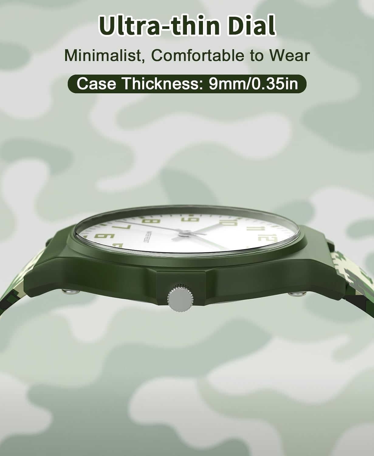 Kids Analog Watch Boys Girls, 30M Waterproof, Sports Watch for Boys, Easy to Read Children's Thin Dial Wrist Watches with Soft Band, for Ages 5-15 Kids Great Birthday Gifts Christmas Day