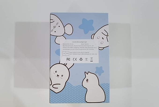 Big Size Night Light for Kids, Portable Silicone Bedside Lamp, Multicolor Light with Touch Control + Remote Control, USB Rechargeable Light for Adults/Children/Baby Bedroom/Gift - Large Fox