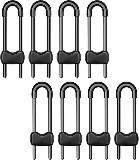 Cabinet Locks for Babies,Child Proof Cabinet Locks,8 Pack U-Shaped Baby Proofing Cabinets,Child Locks for Cabinets and Drawers,Child Safety Cabinet Locks with Adjustable (Black)