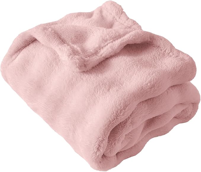 Fleece Baby Blanket for Girls 3D Bubble Design, Warm Cozy and Fluffy Infant Newborn Toddler Small Receiving Blankets for Crib Stroller, 30x40 Inches, Pink