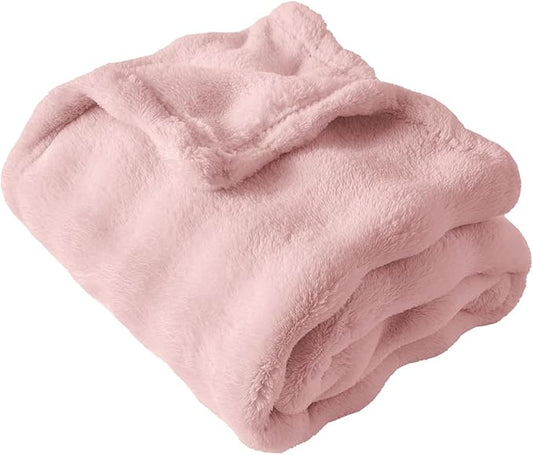 Fleece Baby Blanket for Girls 3D Bubble Design, Warm Cozy and Fluffy Infant Newborn Toddler Small Receiving Blankets for Crib Stroller, 30x40 Inches, Pink