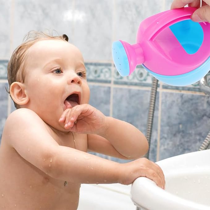 2Pcs Kids Watering Can Bath Water Can Plastic Watering Can Kids Bath Toys Beach Toys Play Sand Toys for Toddlers Kids