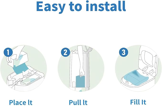 Diaper Pail Refills Bags with 30 Bags, Compatible with Genie Easy Roll Signature Diaper Pail and Platinum Diaper Pail, 7-Layer Odor-Barrier Technology, 2 Pack (60 Bag)