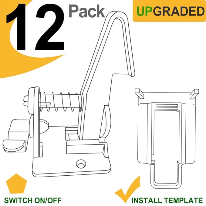 Vmaisi 12 Pack Cabinet Locks Child Safety Latches - Baby Proofing Cabinets Drawer Lock with Adhesive Easy Installation - No Drilling or Extra Screws (White)