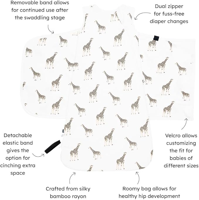 KYTE BABY Unisex Rayon Made from Bamboo Sleep Bag Swaddler for Babies, 1.0 Tog