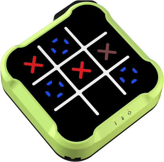 Electronic Tic Tac Toe Bolt Game, Handheld Digital Board Game, Electric Puzzle Game for Educational and Memory Growth, Portable Travel Games for Car Ride, Gift Ideal for Kids and Adults