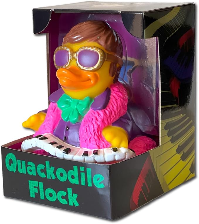 CelebriDucks - Quackodile Flock - Floating Rubber Ducks - Collectible Bath Toy Gift for Kids & Adults of All Ages