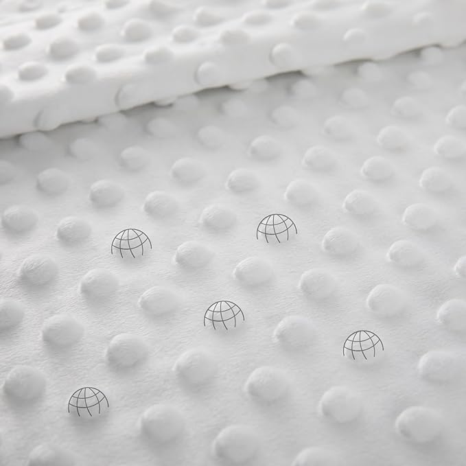 Checkered Baby Blankets for Boys, Comfy Durable Blanket with Double Layer Dotted Backing Checkerboard Grid Chessboard Gingham Bed Blankets for Newborn Infants Black, 30x40 Inches